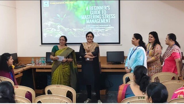 Stress management training sessions