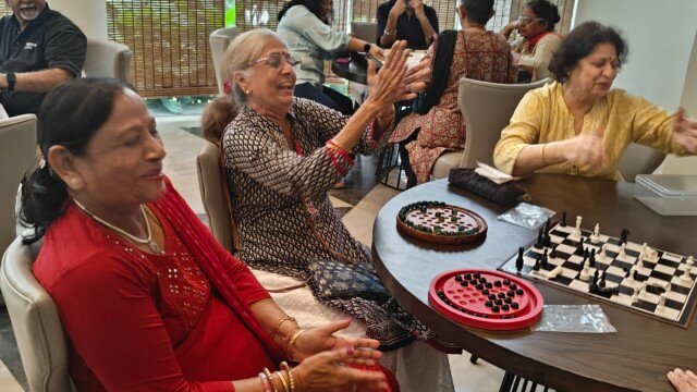 Revisiting childhood games with seniors